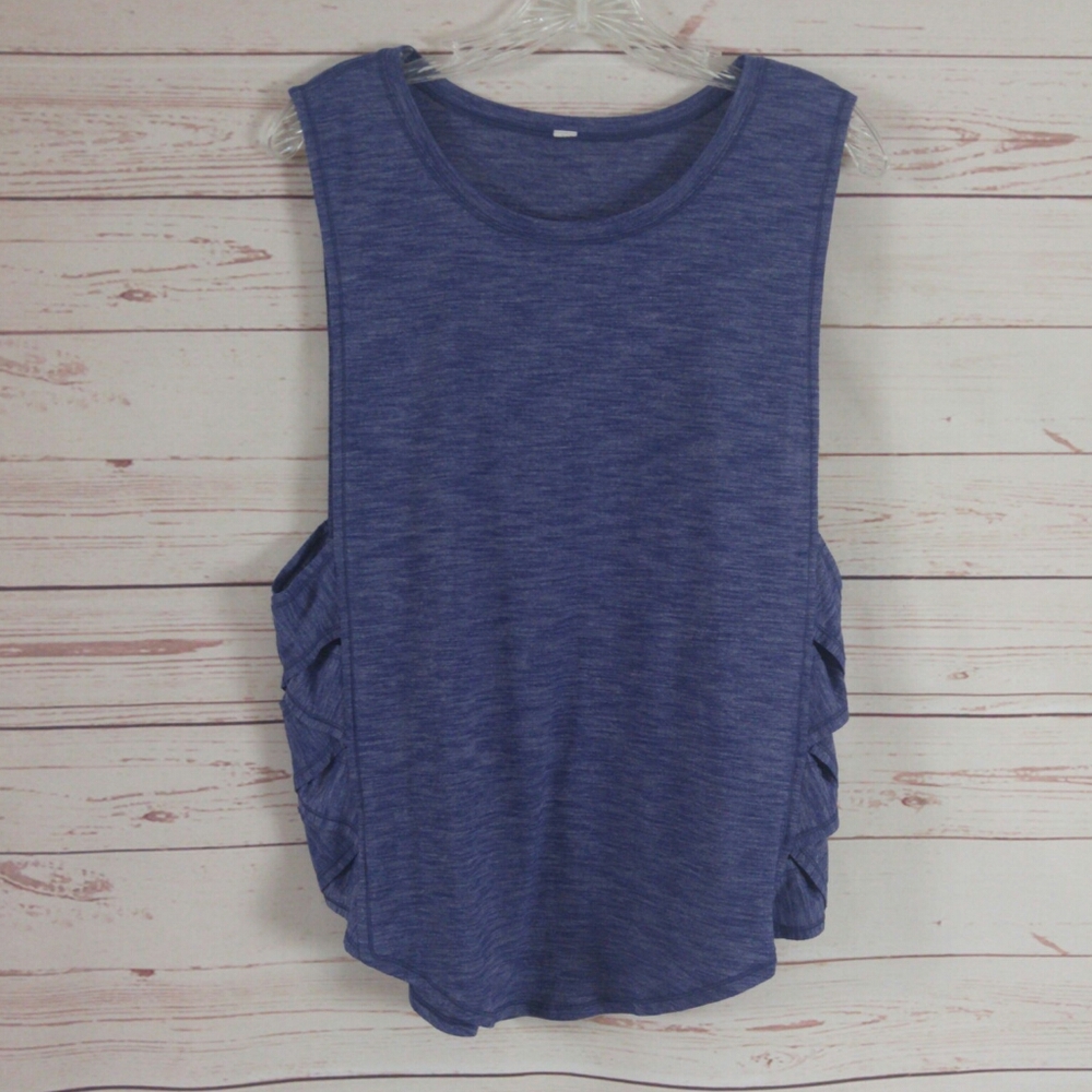 Lululemon Criss Cross Side Purple Tank Top